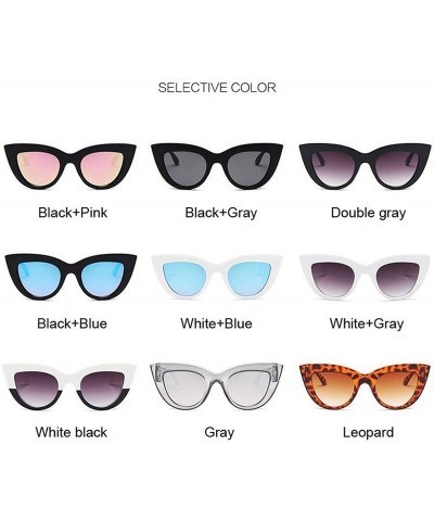 Rimless Cat Eye Fashion Sunglasses Women Vintage Luxury Brand Designer Glasses Sun Female UV400 Eyewear Shades - Gray - C9198...