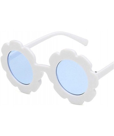 Round Sun Flower Round Cute Kids Sunglasses for Boy Girl Lovely Baby Glasses Children UV400 - C5 - C8198U63MIW $19.58
