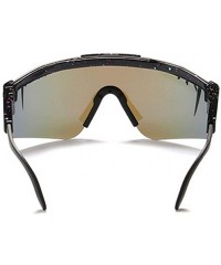Oversized Oversized Sunglasses TR90 Colorful Plating Really Film Sunglasses Men Polarized Luxury Brand Outdoor Sports - C11 -...