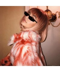 Square Rectangle Small Frame Sunglasses Fashion Designer Square Shades for women - A - CJ199OI9LI8 $6.85