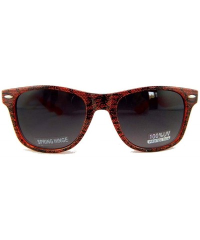 Wayfarer New Promotional Wayfarer Retro Sunglasses With Spring Temple - Black Lace - Orange - CC11F4PH4BL $8.89