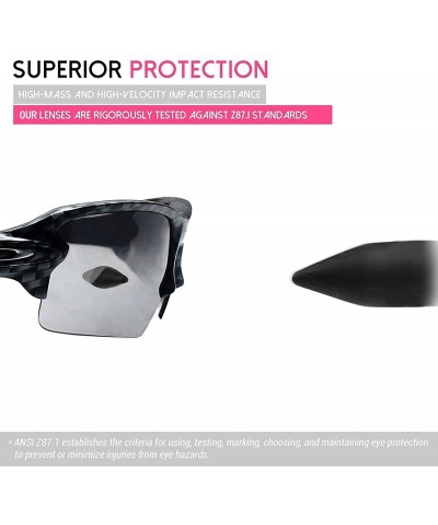 Sport Mirror Polarized Replacement Lenses Batwolf Sunglasses-Multi Options - Black Iridium - Polarized - CO1857KZZSQ $10.51