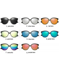 Sport Candies Brand Designer Cat Eye Sunglasses Women Luxury Plastic Sun Glasses Classic Retro Outdoor - Colourful - CC18W797...