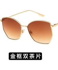 Butterfly Women Sunglasses Retro Luxury Mirror Sun Glasses Yellow Vintage Metal Frame Butterfly Square - Tan - C0198ZXZXRR $4...