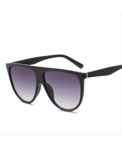 Oversized Flat Top Oversized Sunglasses Ladies Fashion Style Large Sunglasses Ladies Glasses Sunglasses - C5198QLRTU7 $67.22