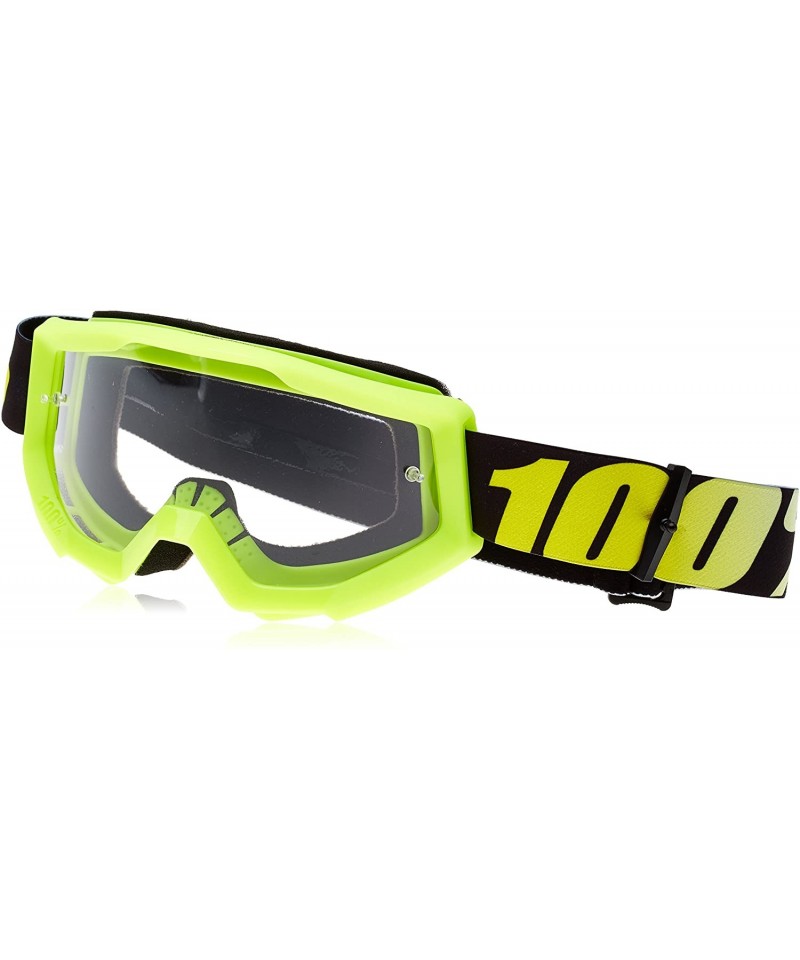 Sport 100% STRATA Goggles - Neon Yellow - CL126I4FU2L $21.38