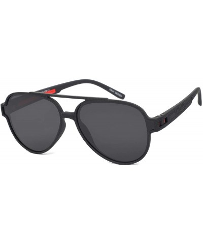 Aviator Aviator Sunglasses with UV Protection for Men TR90 Frame Classis Eyewear Frame Polarized - Black Red - CN18WSM7HND $2...
