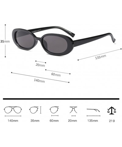 Wayfarer Women's Fashion UV400 Small Oval Sunglasses and Glasses Case for Women - Pink - CS18G82GR3G $21.49