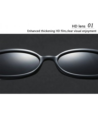 Wayfarer Women's Fashion UV400 Small Oval Sunglasses and Glasses Case for Women - Pink - CS18G82GR3G $11.48