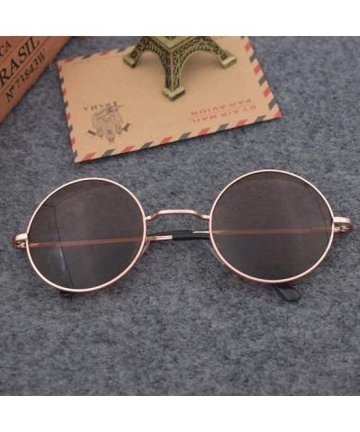 Round Retro glasses sun eyes round sunglasses sunglasses retro prince glasses small round frame sunglasses - CA18X5NO7SC $32.34