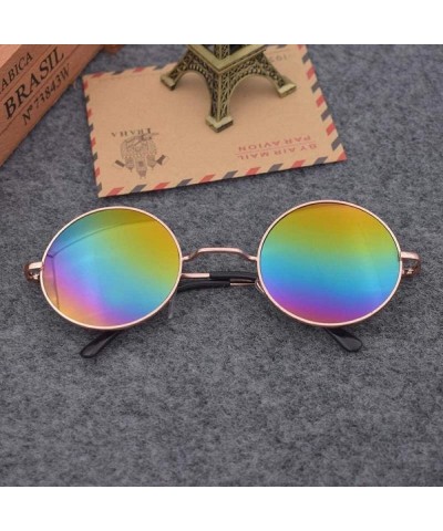 Round Retro glasses sun eyes round sunglasses sunglasses retro prince glasses small round frame sunglasses - CA18X5NO7SC $32.34