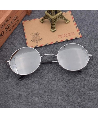 Round Retro glasses sun eyes round sunglasses sunglasses retro prince glasses small round frame sunglasses - CA18X5NO7SC $32.34