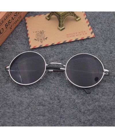 Round Retro glasses sun eyes round sunglasses sunglasses retro prince glasses small round frame sunglasses - CA18X5NO7SC $32.34