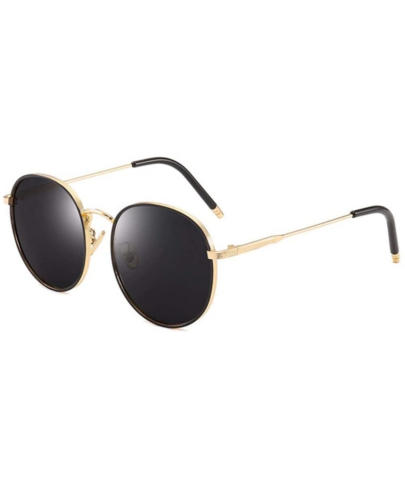 Aviator Polarized Sunglasses retro dazzling Sunglasses round frame original Polarized Sunglasses - B - C218QS0977S $25.83