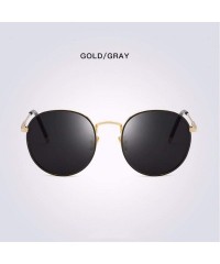 Aviator Polarized Sunglasses retro dazzling Sunglasses round frame original Polarized Sunglasses - B - C218QS0977S $25.83