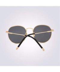 Aviator Polarized Sunglasses retro dazzling Sunglasses round frame original Polarized Sunglasses - B - C218QS0977S $25.83