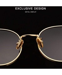 Aviator Polarized Sunglasses retro dazzling Sunglasses round frame original Polarized Sunglasses - B - C218QS0977S $25.83