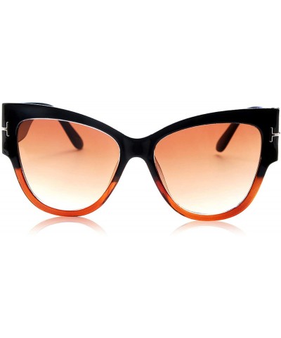 Oversized Fashion Sunglasses Women Oversized Frame Vintage Sun Glasses - C5 - C3190ORGQN4 $21.21