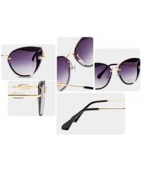 Aviator Fashion 2019 sunglasses- ladies cat eye sunglasses new classic style sunglasses - C - CR18S5QE22N $36.13