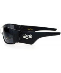 Shield Sporty Shield Shark Fin Gangster Plastic Sunglasses - Web Matte Black - CF12O4NQWNY $12.45