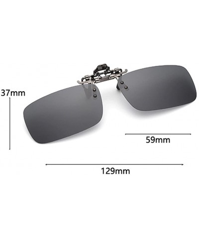 Goggle uv400 Polarized Sunglasses Clip on Myopia Glasses Clip-on Night Vision Glasses - Brown - C318E9Q8C9A $8.37