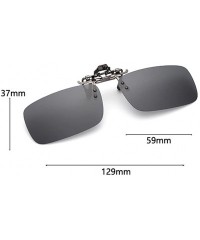Goggle uv400 Polarized Sunglasses Clip on Myopia Glasses Clip-on Night Vision Glasses - Brown - C318E9Q8C9A $8.37