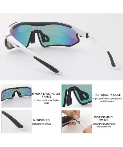 Sport Polarized Sport Sunglasses 100% UV Protection Lightweight Outdoor glasses - CG18RDSNM8U $11.38