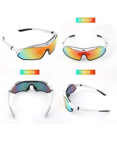 Sport Polarized Sport Sunglasses 100% UV Protection Lightweight Outdoor glasses - CG18RDSNM8U $11.38