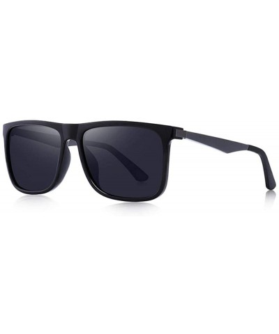 Square DESIGN Men Classic Square Polarized Fishing Sunglasses Outdoor Sports C06 Red - C01 Black - CB18YKTNHWO $10.49