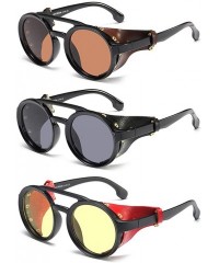Round Polarized Sunglasses Protection Mirrored Accessories - CG18R7RGMTA $12.37