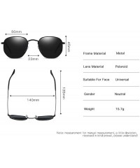 Cat Eye Unisex Polarized Sunglasses Classic Men Retro UV400 Sun Glasses - A - CL197TYN9CM $27.15