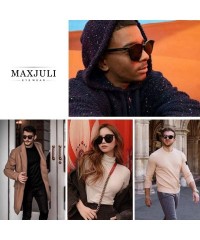 Round Round Oversized Sunglasses for Women Men UV Protection 8057 - Black - CE1963AZNRT $17.41