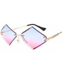 Goggle SunFrameless Diamond Cut Suitable Shopping - A2 - CH190RZLKQ0 $22.48