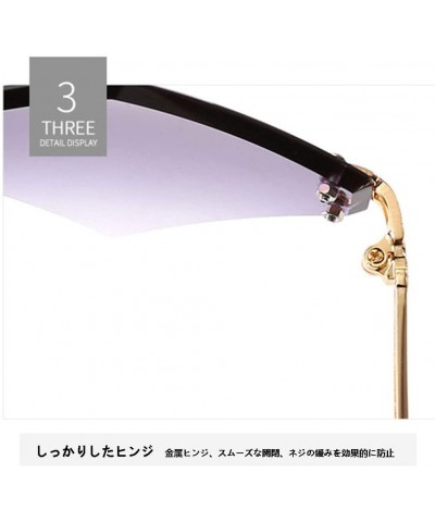 Goggle SunFrameless Diamond Cut Suitable Shopping - A2 - CH190RZLKQ0 $22.48