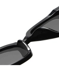Round Round Oversized Sunglasses for Women Men UV Protection 8057 - Black - CE1963AZNRT $17.41