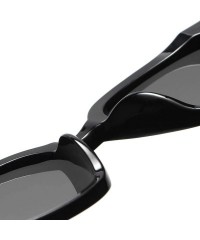 Round Round Oversized Sunglasses for Women Men UV Protection 8057 - Black - CE1963AZNRT $8.12