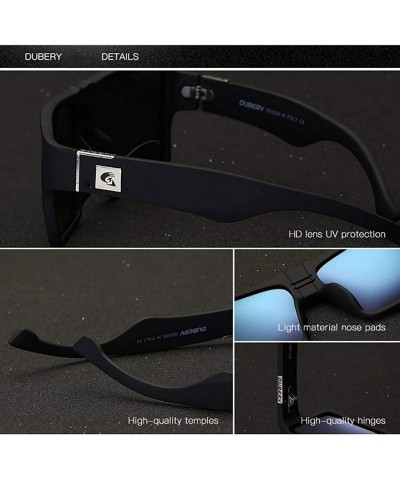 Square Men Polarized Sunglasses Outdoor Driving Square Sport Fashion Glasses - 5 - CC18G35S95C $21.92