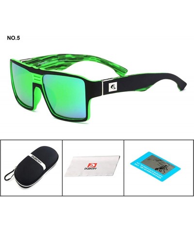 Square Men Polarized Sunglasses Outdoor Driving Square Sport Fashion Glasses - 5 - CC18G35S95C $21.92