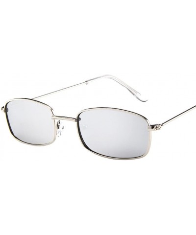 Square Vintage Glasses Women Man Square Shades Small Rectangular Frame Sunglasses (G) - G - CM195NKL4AC $15.38