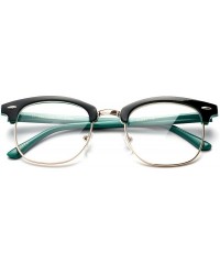 Oval Babo" Slim Oval Style Celebrity Fashionista Pattern Temple Reading Glasses Vintage - Black/Green - CG17AZN4ZMG $7.81