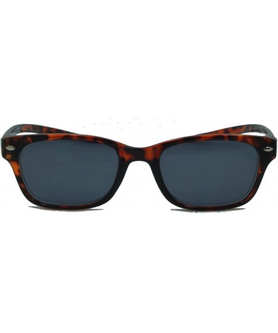 Wayfarer Rubber Neckin' Reading Sunglasses With Neck Hanging Flexible Frame - Tortoise - CQ11QLKST85 $22.30