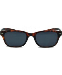 Wayfarer Rubber Neckin' Reading Sunglasses With Neck Hanging Flexible Frame - Tortoise - CQ11QLKST85 $22.30