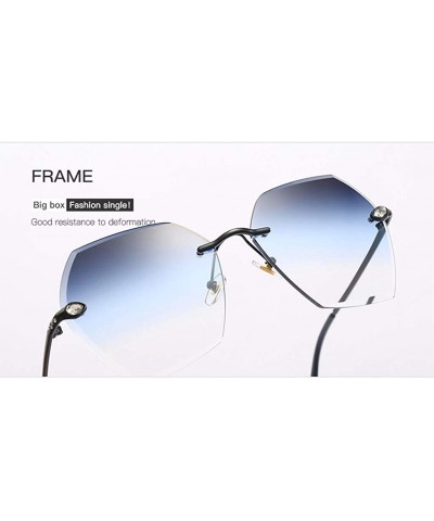 Square Polarized Sunglasses Protection Personality Decoration - CK18R8R4RHH $13.71