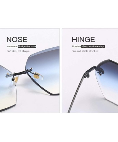 Square Polarized Sunglasses Protection Personality Decoration - CK18R8R4RHH $13.71