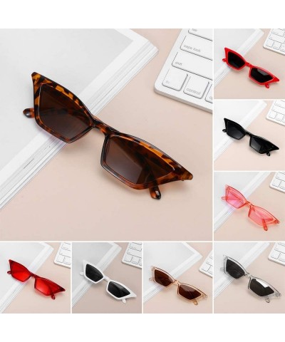 Cat Eye Vintage Triangle Glasses Shades Sunglasses - CF198Y2563N $27.77