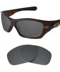 Oval Performance Replacement Lenses Pit Bull Polarized Etched - Value Pack - Carbon Black & Sky Blue - CC18I6ELUXN $38.90