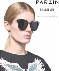 Sport Retro Cat Eye Polarized Sunglasses Oversized for Men and Women Color Mirror Lens Shades PZ9830 - Brown - CK194EH7366 $3...
