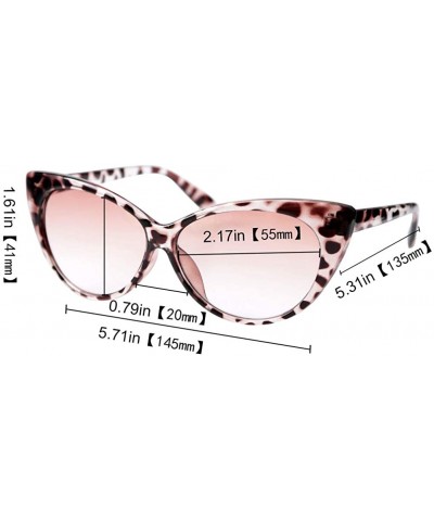 Cat Eye 3-Pair Value Pack Fashion Designer Cat Eye Reading Glasses for Womens - 2 Pairs / Black Gray + Leopard Tea - CD18X32T...