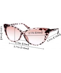 Cat Eye 3-Pair Value Pack Fashion Designer Cat Eye Reading Glasses for Womens - 2 Pairs / Black Gray + Leopard Tea - CD18X32T...