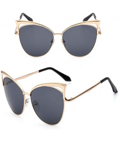 Cat Eye Ladies Cat Eye Sunglasses Women Sun Glasses Alloy Frame UV400 Protection Retro Cat Eye Glasses - 2 - C018QWTIWO6 $33.34